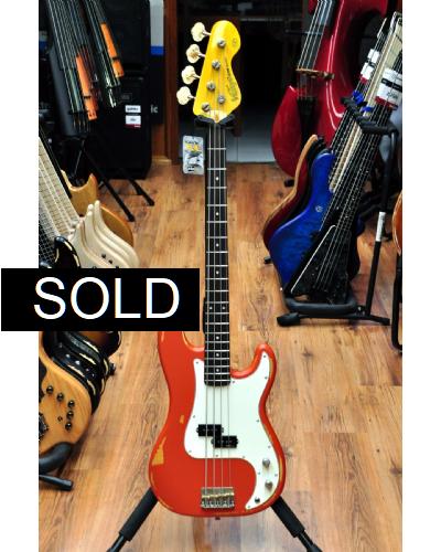 Vintage V4 Icon Bass Distressed Firenza Red